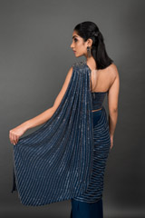Blue Berlin Saree Gown_DSC4085-Edit