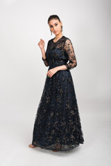 Black Embellished Gown_DSC4657-Edit