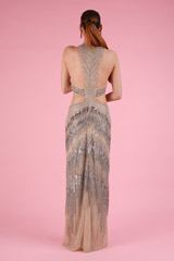 Beige Waist Cut GownDSC09053