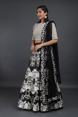 Black Zari Embroidered Lehenga SetIMG_9326