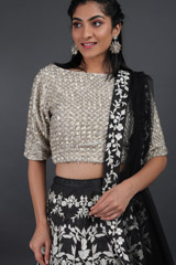 Black Zari Embroidered Lehenga SetIMG_9339