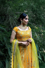Orange Golden Dori LehengaIMG_9680