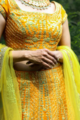 Orange Golden Dori LehengaIMG_9685