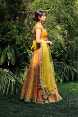 Orange Golden Dori LehengaIMG_9706