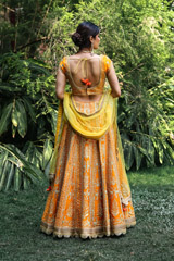 Orange Golden Dori LehengaIMG_9716