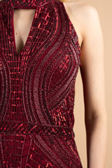 Red Embellished GownDSC00397
