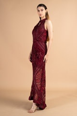 Red Embellished GownDSC00399