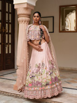 Nishat Spiral Embroidered Lehenga