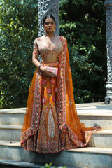 Mehrab Hand Embroidered Lehenga