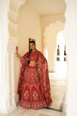 Bidri Mehraab Lehenga