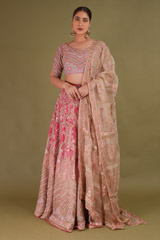 Ombre Mor Jharokha LehengaDSC09288