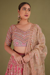Ombre Mor Jharokha LehengaDSC09289