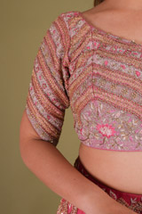 Ombre Mor Jharokha LehengaDSC09290