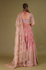 Ombre Mor Jharokha LehengaDSC09296