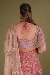 Ombre Mor Jharokha LehengaDSC09297