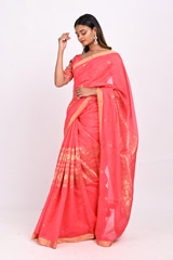 Pink Chanderi Saree4079_video