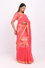 Pink Chanderi SareeDSC_3827