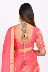 Pink Chanderi SareeDSC_3839