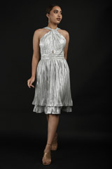 Silver A Line Dress_SUB0169