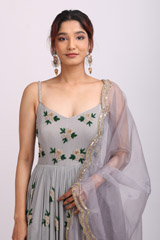 Lilac Butta Anarkali SetIMG_8472