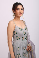 Lilac Butta Anarkali SetIMG_8473