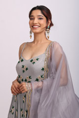 Lilac Butta Anarkali SetIMG_8483