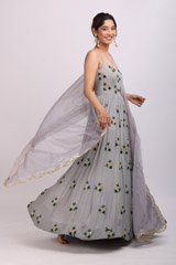 Lilac Butta Anarkali SetIMG_8485