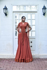 Rust Embellished Lehenga_DSC5751