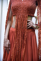 Rust Embellished Lehenga_DSC5766