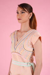 Peach Floral DressDSC09186