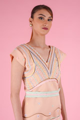 Peach Floral DressDSC09189