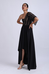 Mica Black Cut Out GownIMG_7513