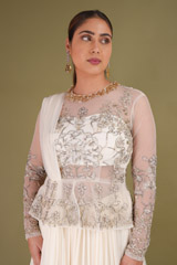 Ivory Flared Top Bottom SetDSC09161