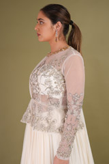 Ivory Flared Top Bottom SetDSC09162