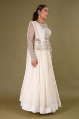 Ivory Flared Top Bottom SetDSC09164