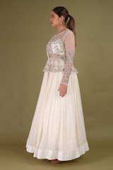 Ivory Flared Top Bottom SetDSC09169