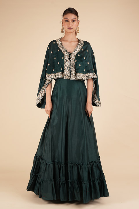 Cape And Skirt Set