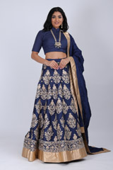 Chanderi Silk LehengaIMG_9842