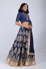 Chanderi Silk LehengaIMG_9850
