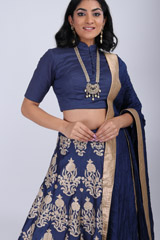 Chanderi Silk LehengaIMG_9858