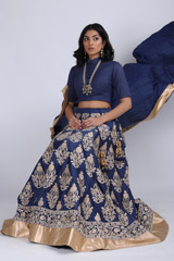 Chanderi Silk LehengaIMG_9876