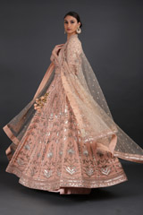 Coral Silk Gota Patti Lehenga4134_video