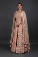 Coral Silk Gota Patti LehengaIMG_8291