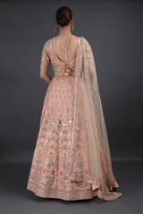 Coral Silk Gota Patti LehengaIMG_8313