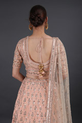 Coral Silk Gota Patti LehengaIMG_8316
