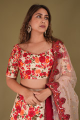 Floral Embroidered LehengaDSC08050