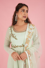 Light Blue and Gold AnarkaliDSC07916