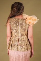 Golden Peplum GownDSC08146