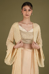 Crop Top And Draped Skirt With JacketDSC02102