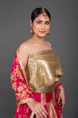 Magenta Brocade Lehenga_DSC5456-Edit